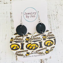 Load image into Gallery viewer, Iowa Hawkeyes Collage "Luna" Earrings