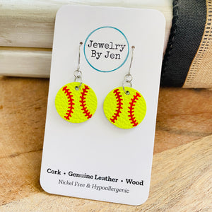 Softball Earrings: Small