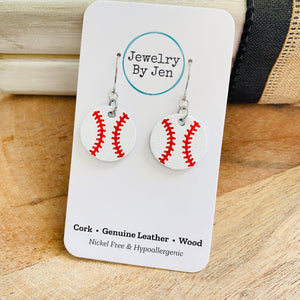 Baseball Earrings: Small