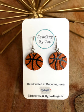Basketball Earrings: Small