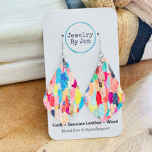 Load image into Gallery viewer, Elegant Teardrop Earrings: Confetti Splash