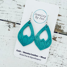 Load image into Gallery viewer, Serenity Teardrop Earrings: Dusty Turquoise