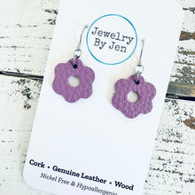 Load image into Gallery viewer, Blossom Cutout Earrings: Orchid