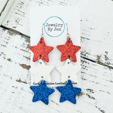 Load image into Gallery viewer, Star Earrings: Fine Glitter