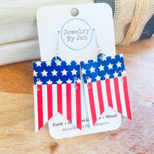 Load image into Gallery viewer, American Flag Earrings