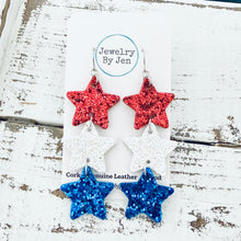 Load image into Gallery viewer, Star Earrings: Chunky Glitter