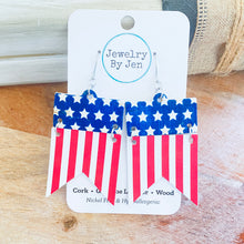 Load image into Gallery viewer, American Flag Earrings