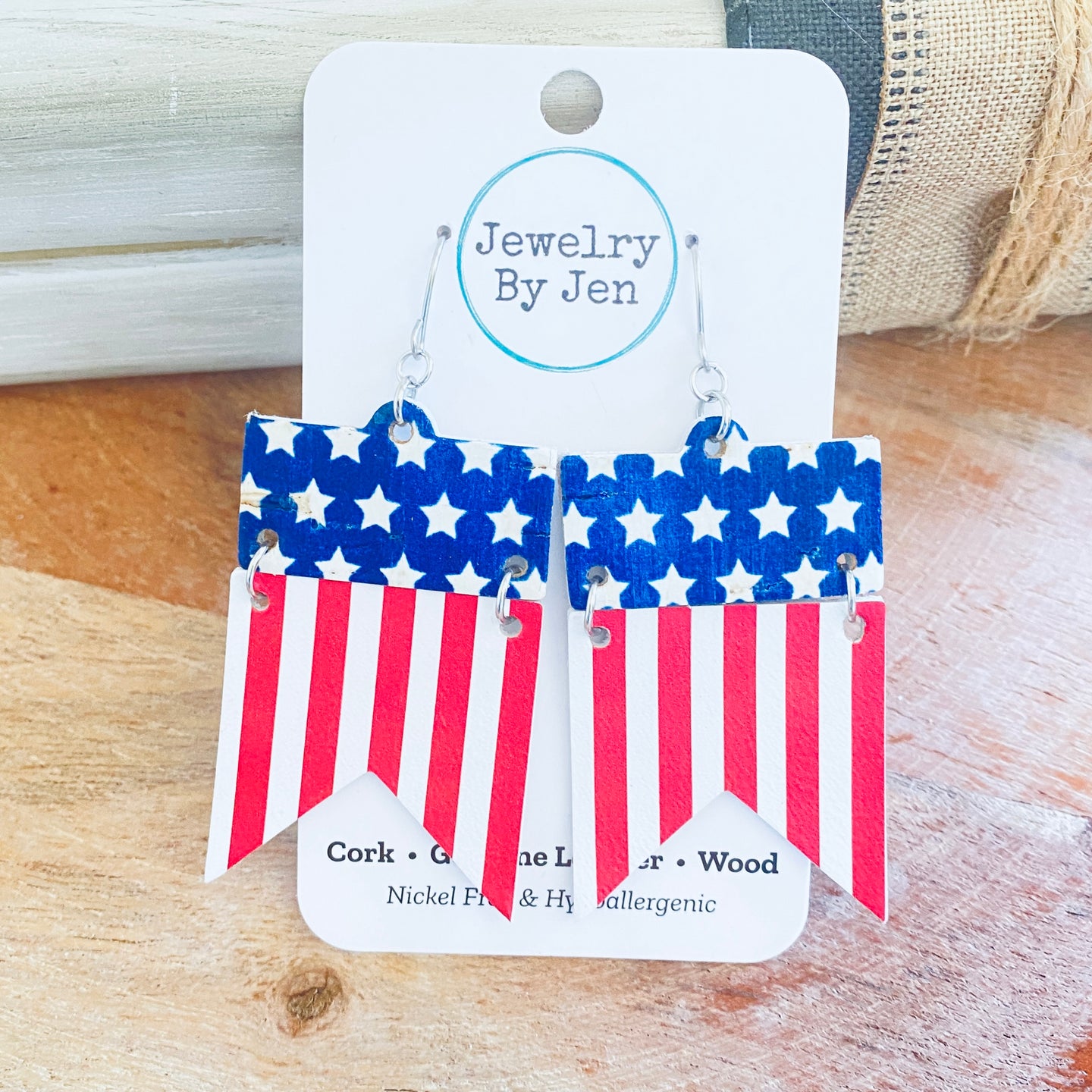 American Flag Earrings