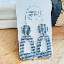 Load image into Gallery viewer, Trixie Earrings: Blue Denim