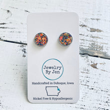Load image into Gallery viewer, Stud Earrings: Chameleon Glitter