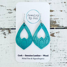 Load image into Gallery viewer, Serenity Teardrop Earrings: Dusty Turquoise
