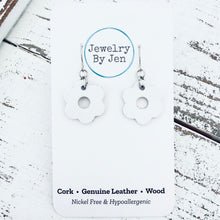 Load image into Gallery viewer, Blossom Cutout Earrings: White