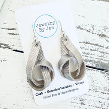 Load image into Gallery viewer, Knot Earrings: Gunmetal