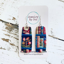 Load image into Gallery viewer, Bar Earrings (Medium): Library Books