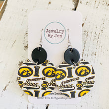 Load image into Gallery viewer, Iowa Hawkeyes Collage &quot;Luna&quot; Earrings