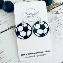 Load image into Gallery viewer, Soccer Ball Earrings
