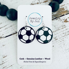 Load image into Gallery viewer, Soccer Ball Earrings