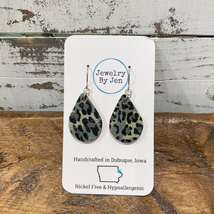 Small Teardrop: Camo & Cheetah (CORK VERSION)