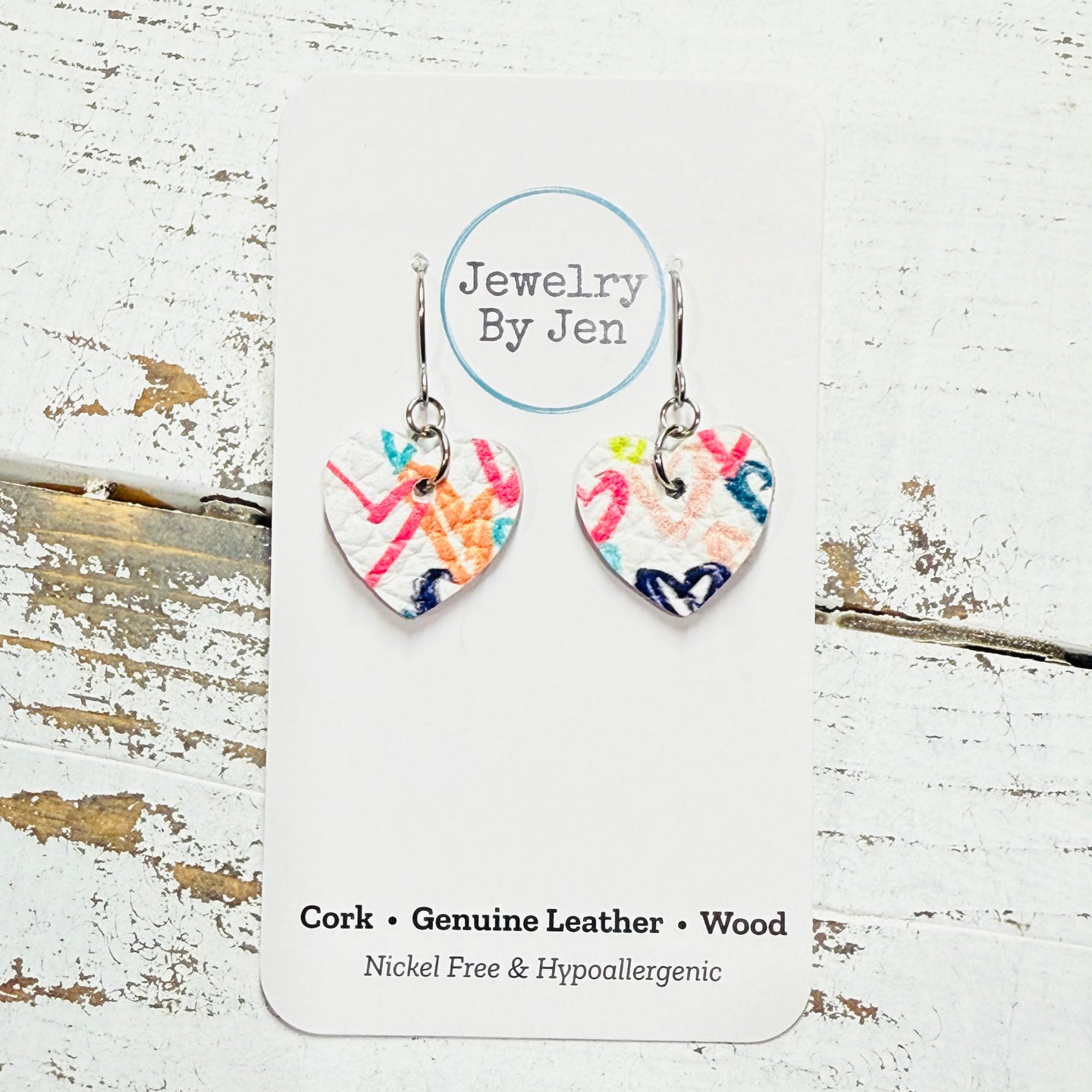 Mini Heart Earrings: Candy Hearts