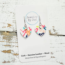 Load image into Gallery viewer, Mini Heart Earrings: Candy Hearts