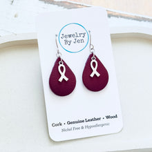 Load image into Gallery viewer, Awareness Ribbon Earrings