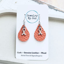 Load image into Gallery viewer, Awareness Ribbon Earrings