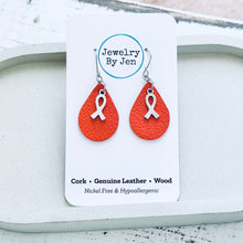 Load image into Gallery viewer, Awareness Ribbon Earrings