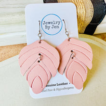 Load image into Gallery viewer, Split Leaf Earrings: Blush