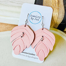 Load image into Gallery viewer, Split Leaf Earrings: Blush