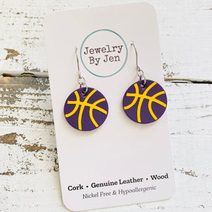 Basketball (Small): Purple w/Yellow