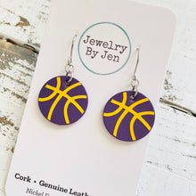 Load image into Gallery viewer, Basketball (Small): Purple w/Yellow