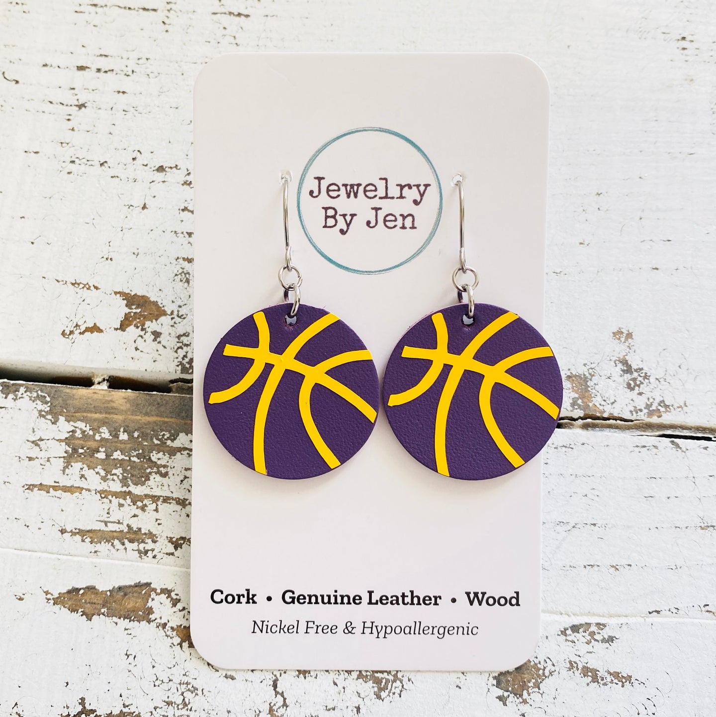Basketball (Medium): Purple w/Yellow
