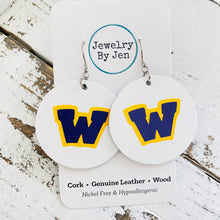 Load image into Gallery viewer, Waukee Earrings: White Circle