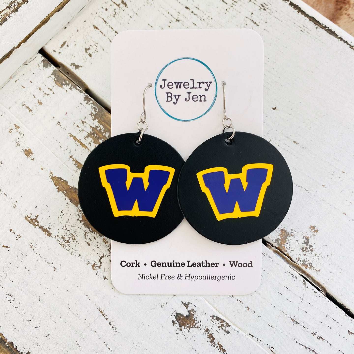 Waukee Earrings: Black Circle