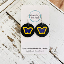 Load image into Gallery viewer, Waukee Earrings (Small): Black Circle