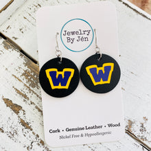 Load image into Gallery viewer, Waukee Earrings (Small): Black Circle