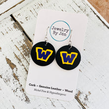 Load image into Gallery viewer, Waukee Earrings (Small): Black Circle
