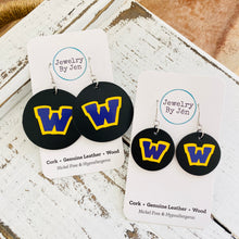 Load image into Gallery viewer, Waukee Earrings: Black Circle