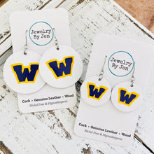 Load image into Gallery viewer, Waukee Earrings (Small): White Circle