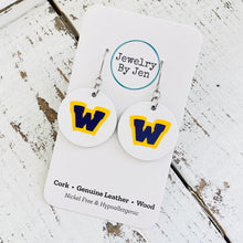 Load image into Gallery viewer, Waukee Earrings (Small): White Circle