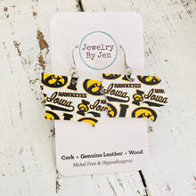 Load image into Gallery viewer, Iowa Hawkeyes Collage State Earrings
