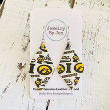 Load image into Gallery viewer, Iowa Hawkeyes Collage &quot;Lora&quot; Earrings