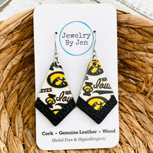 Load image into Gallery viewer, Iowa Hawkeyes Collage Double Stacked Earrings