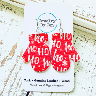 Mitten Earrings: Ho, Ho, Ho!