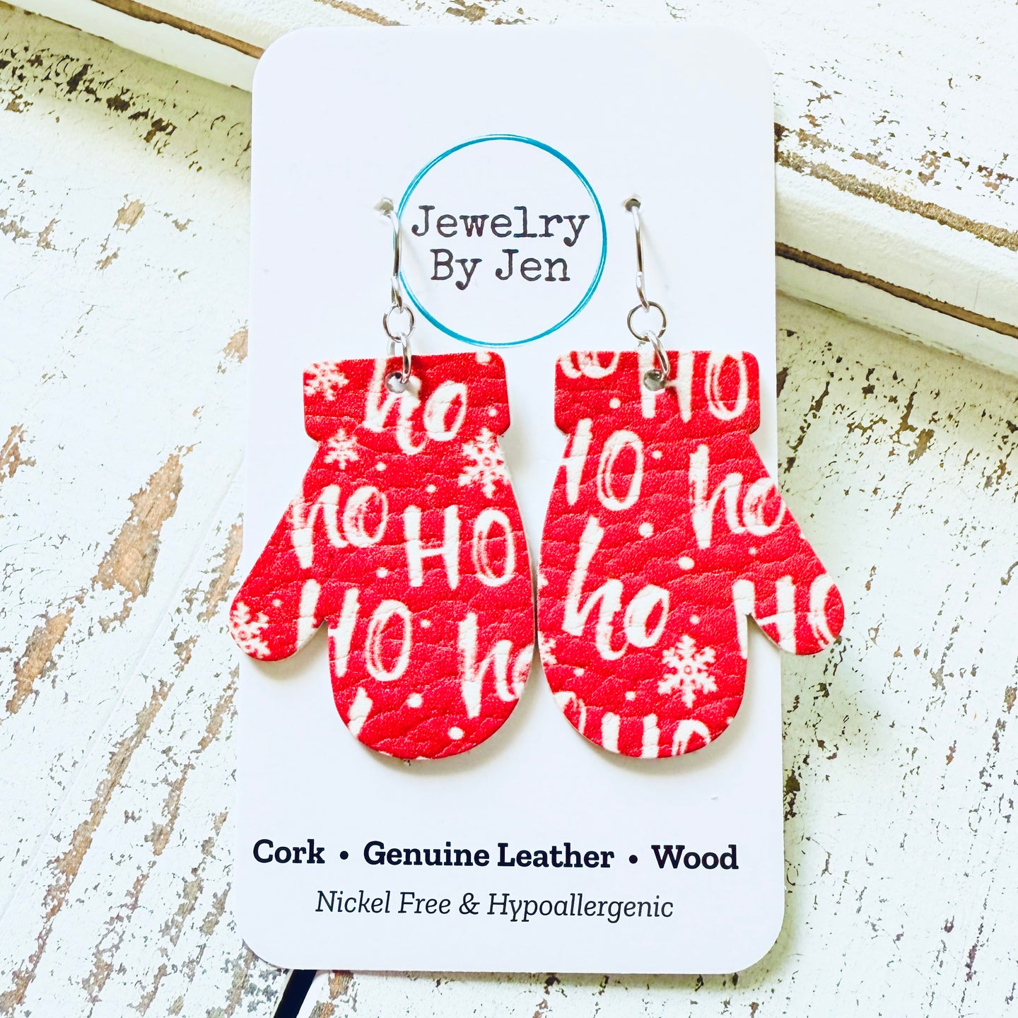 Mitten Earrings: Ho, Ho, Ho!