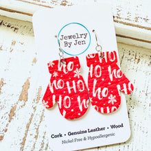 Load image into Gallery viewer, Mitten Earrings: Ho, Ho, Ho!