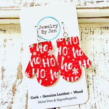 Load image into Gallery viewer, Mitten Earrings: Ho, Ho, Ho!