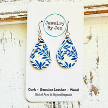 Load image into Gallery viewer, Small Teardrop Earrings: Cornflower Skies