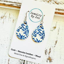 Load image into Gallery viewer, Small Teardrop Earrings: Cornflower Skies