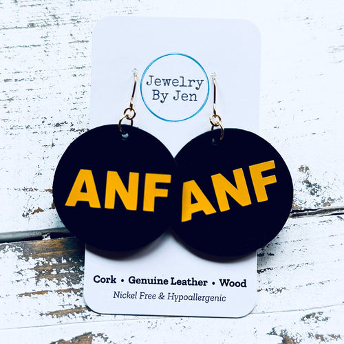 Iowa Hawkeyes ANF Circle Earrings